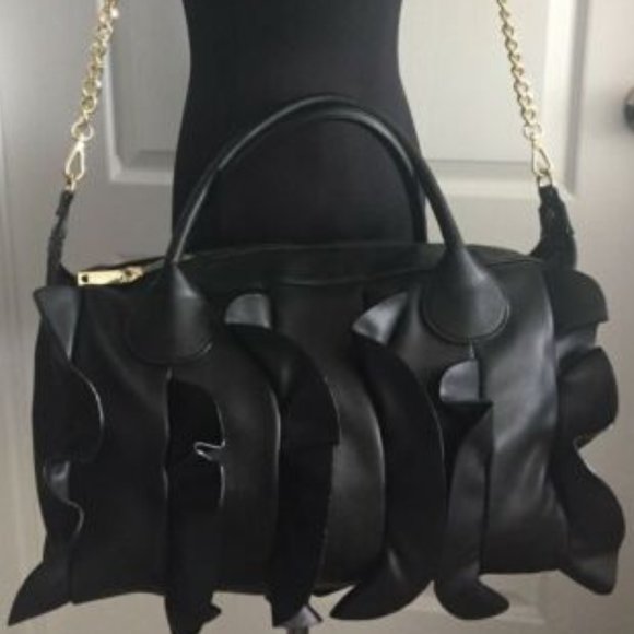 Betsey Johnson Handbags - Betsey Johnson DUFFEL SATCHEL BLACK